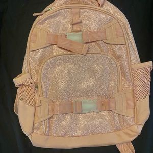 Pottery barn kids glitter pink backpack